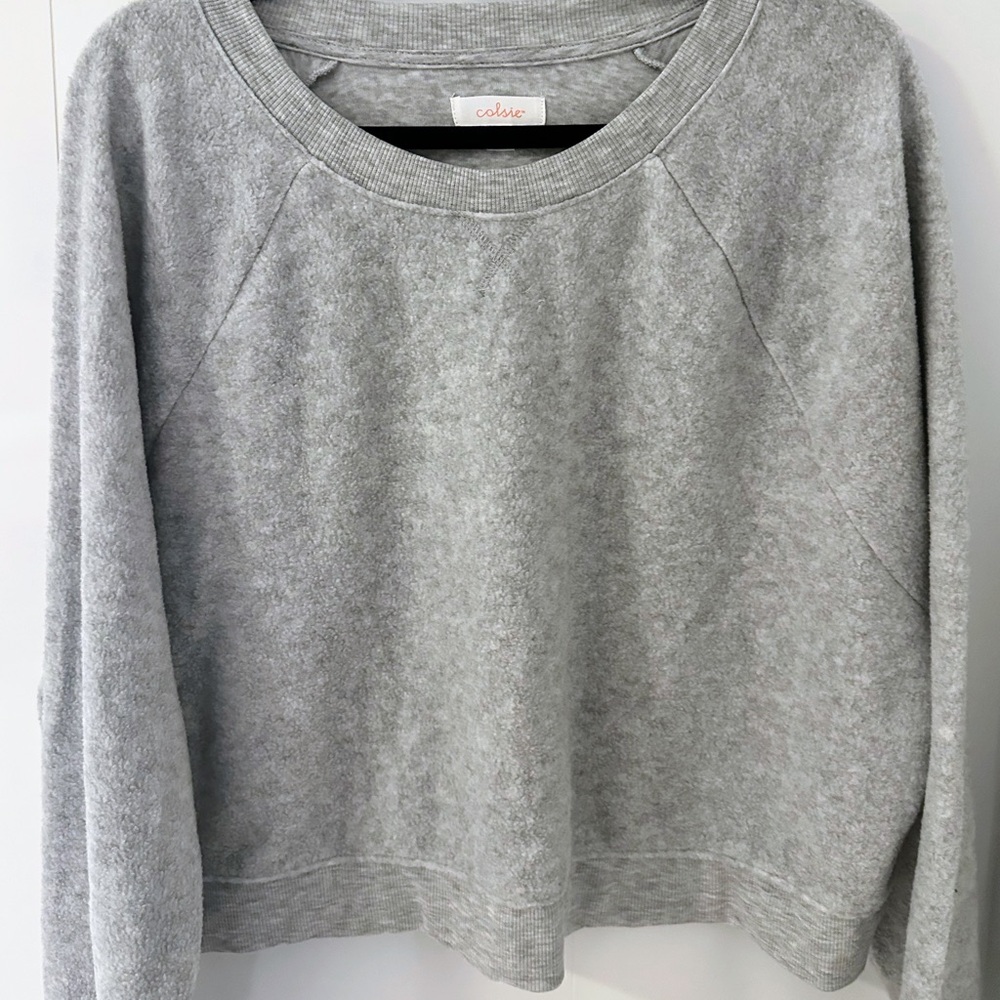 Colsie Light Gray Women's Crew Neck Sweater
